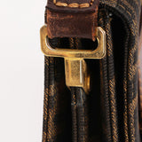 Fendi Zucca Buckle Shoulder Bag