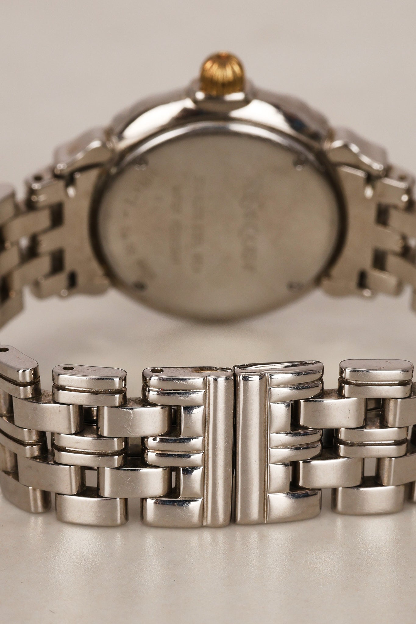 Saint Laurent Stainless Steel Circle Watch