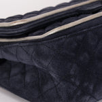 Chanel 2.55 Reissue Double Flap Navy Suede SHW