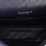 Chanel 2.55 Reissue Double Flap Navy Suede SHW