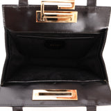 Gucci G-Clasp Mini Shopper Tote Black Suede