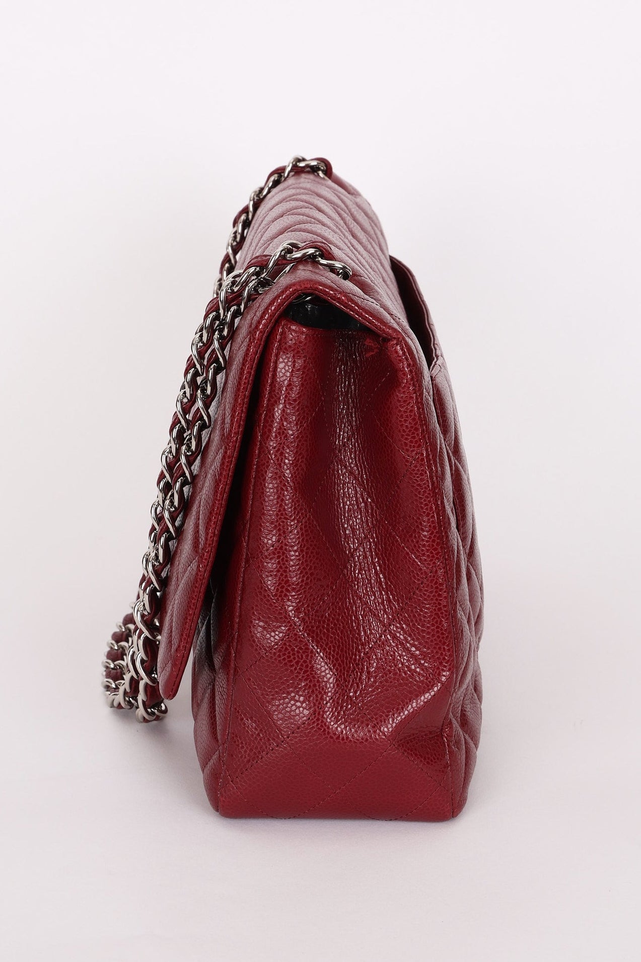 Chanel Jumbo Single Flap Bordeaux Caviar SHW
