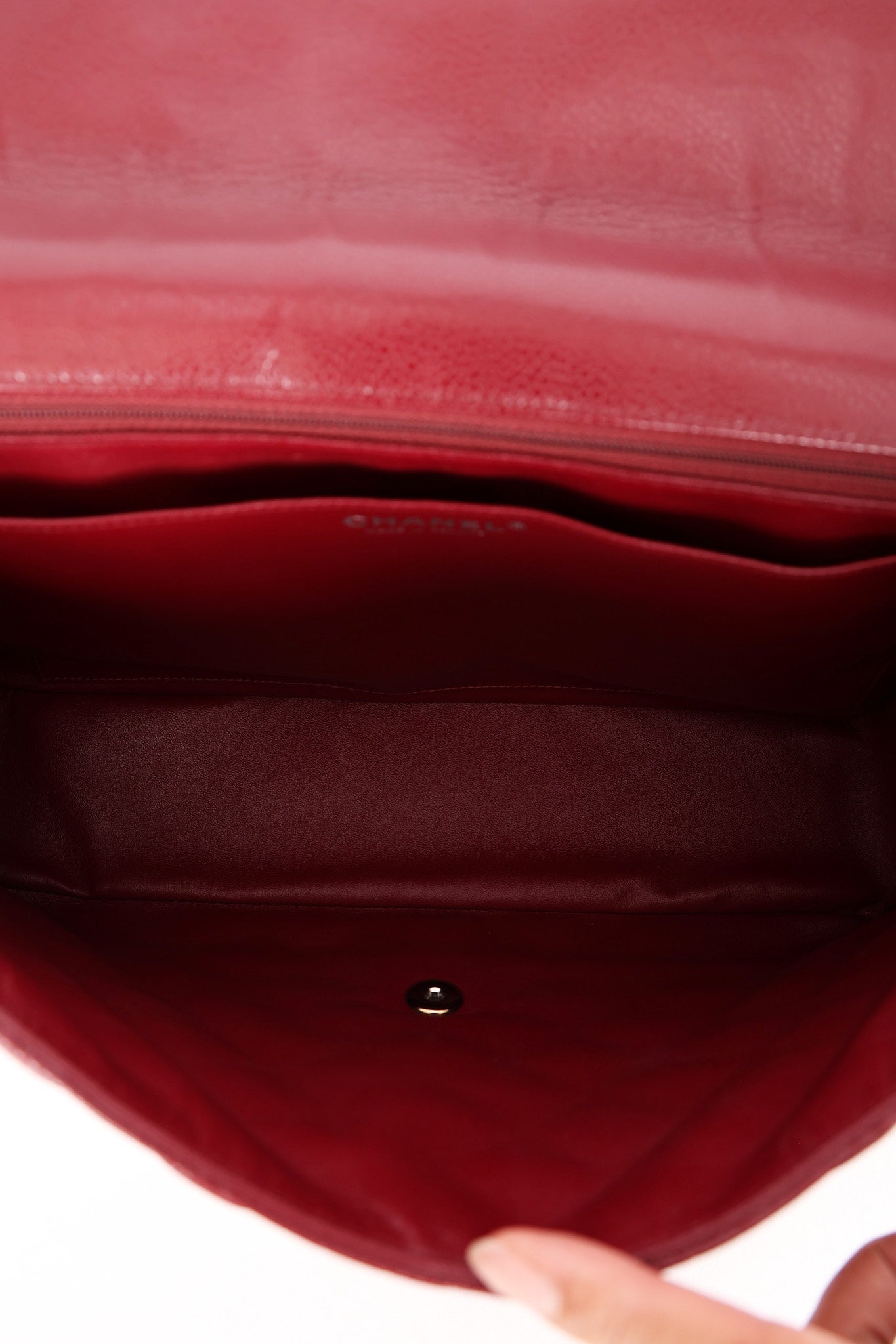 Chanel Jumbo Single Flap Bordeaux Caviar SHW