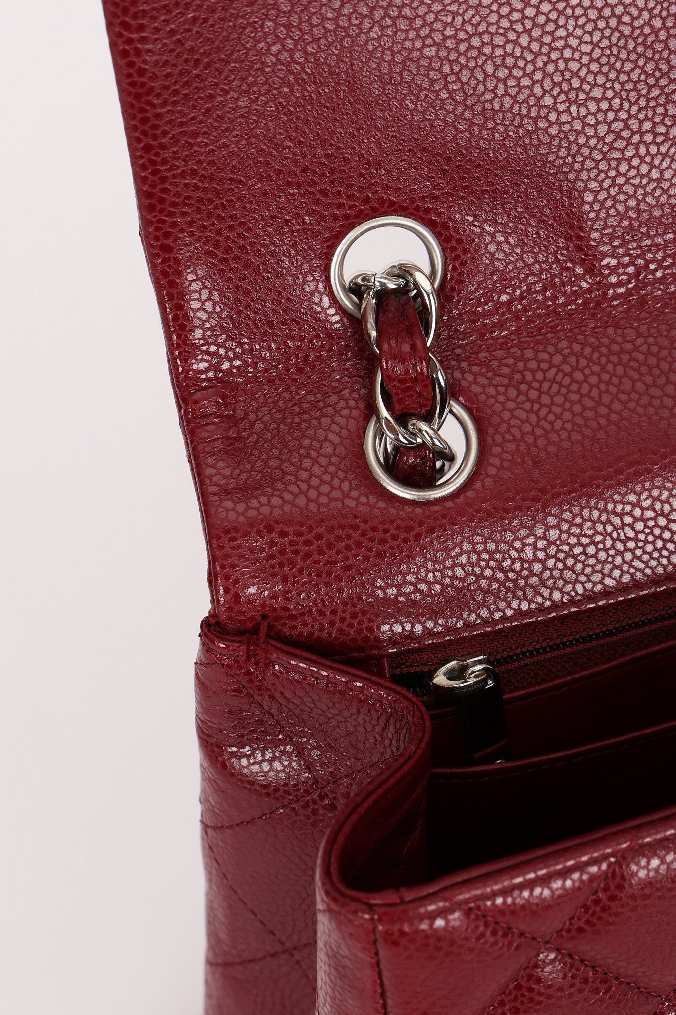Chanel Jumbo Single Flap Bordeaux Caviar SHW