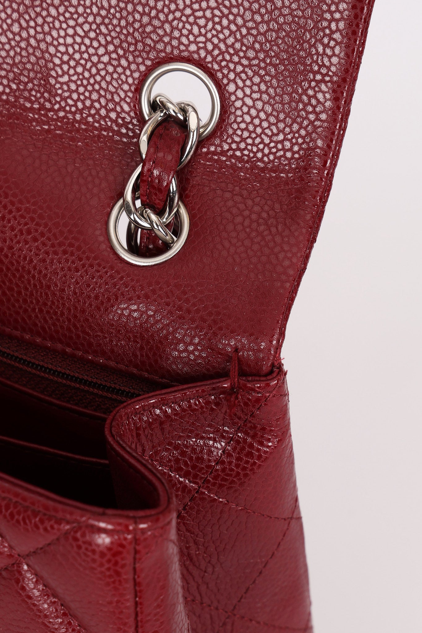 Chanel Jumbo Single Flap Bordeaux Caviar SHW