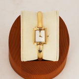 Saint Laurent Gold Square Watch
