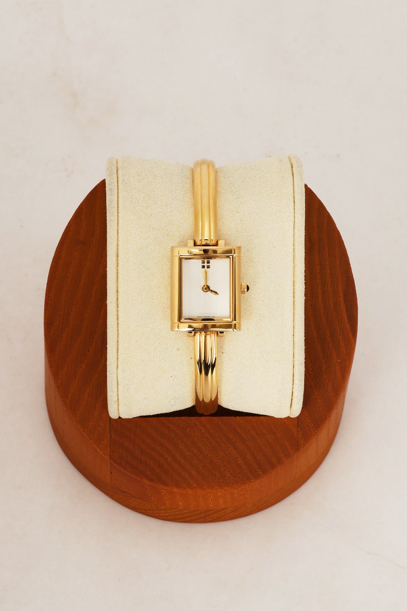 Saint Laurent Gold Square Watch