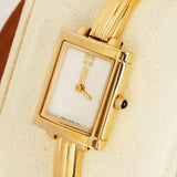 Saint Laurent Gold Square Watch