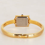 Saint Laurent Gold Square Watch