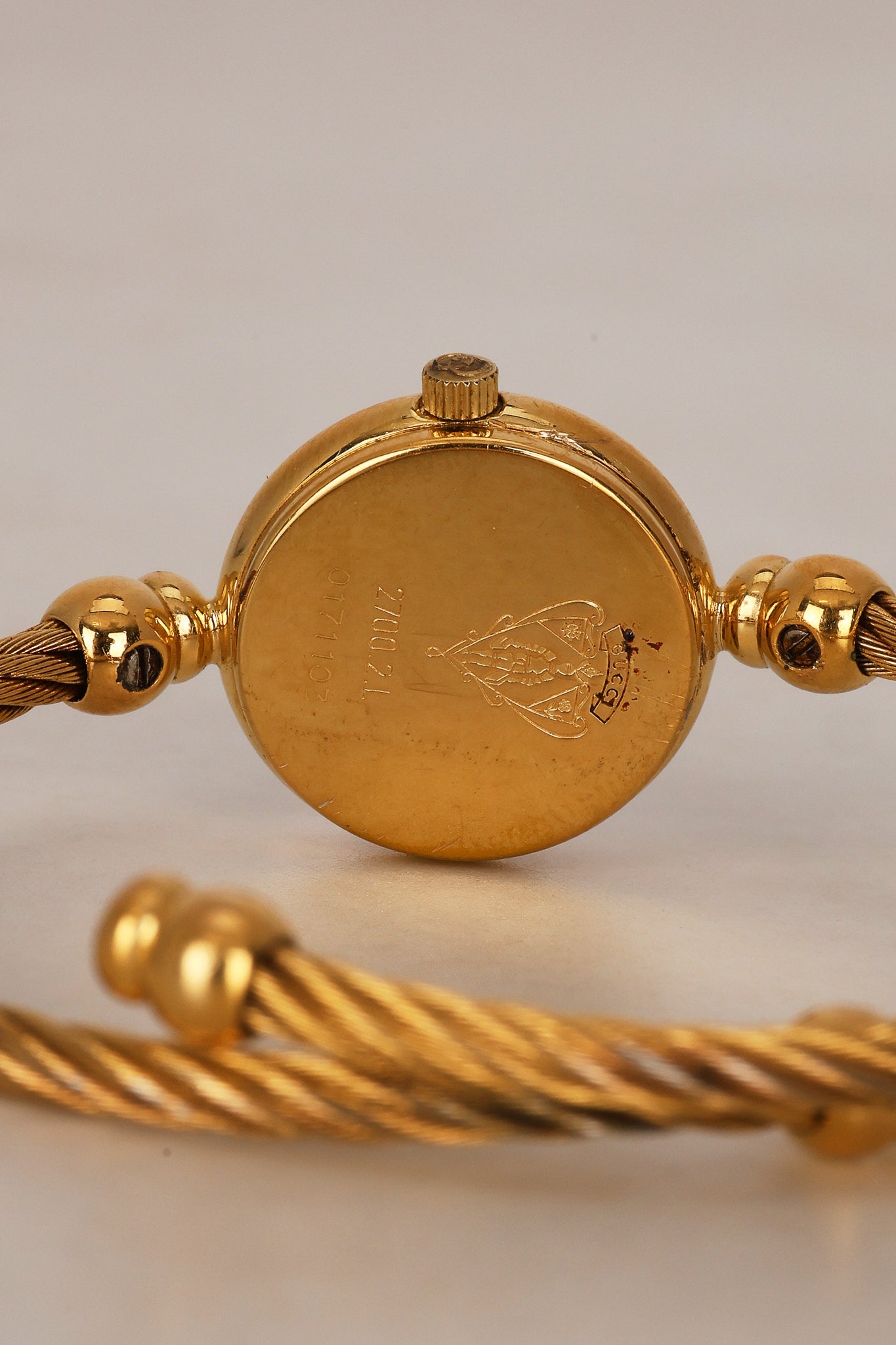 Gucci Gold Bangle Watch
