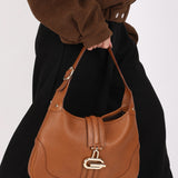 Gucci Small Retro G-Clasp Jackie Bag Cognac Buffalo