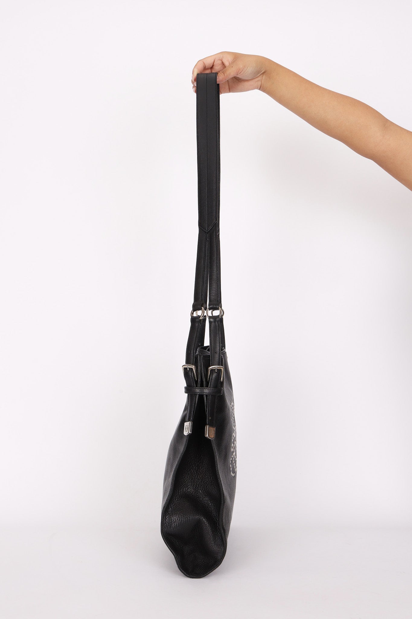 Loewe Anagram Studded Shoulder Bag