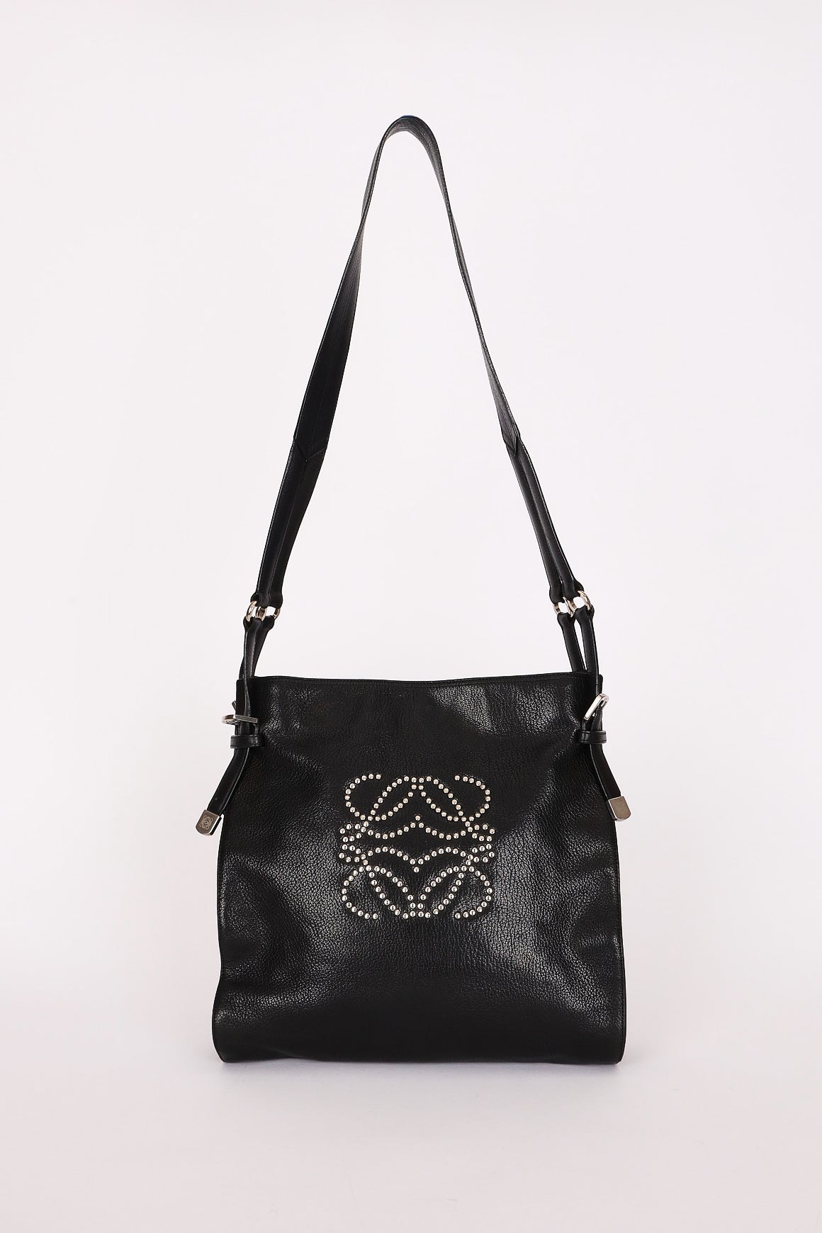 Loewe Anagram Studded Chevre Flat Shopper