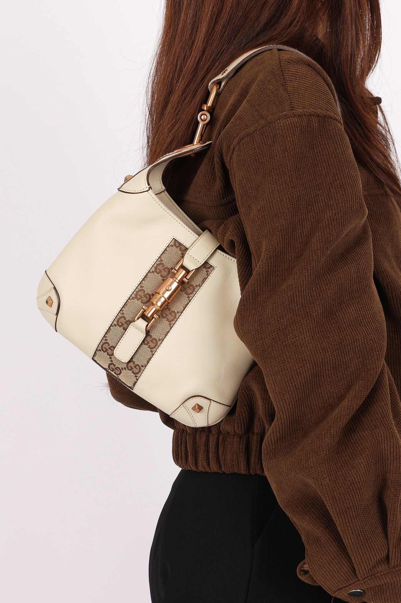 Gucci (GG Canvas) Jackie Bag