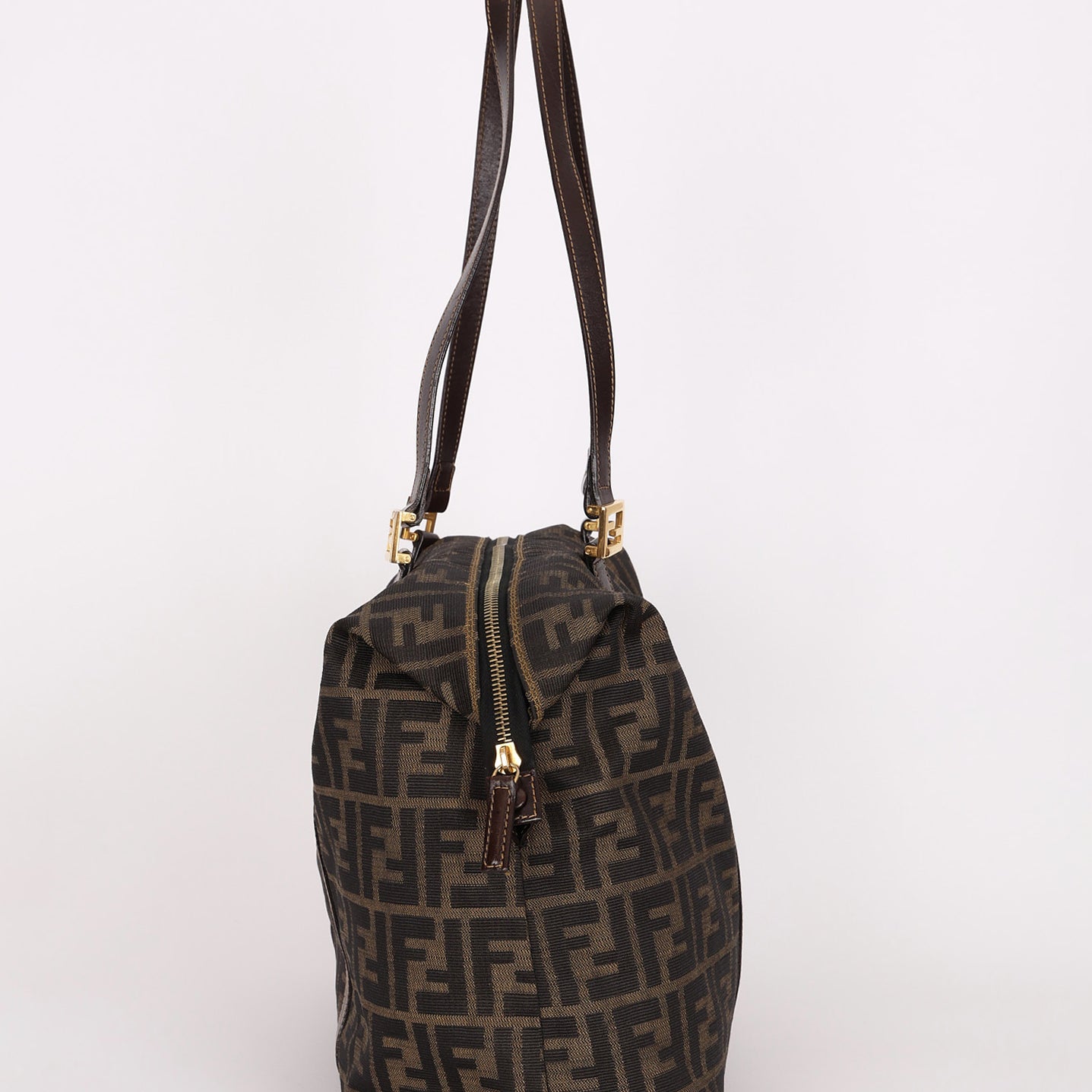 Fendi XL Zucca Twin Weekender Tote