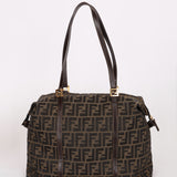 Fendi XL Zucca Twin Weekender Tote
