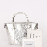 Christian Dior Diorissimo Trotter Tote Metallic Silver 2008