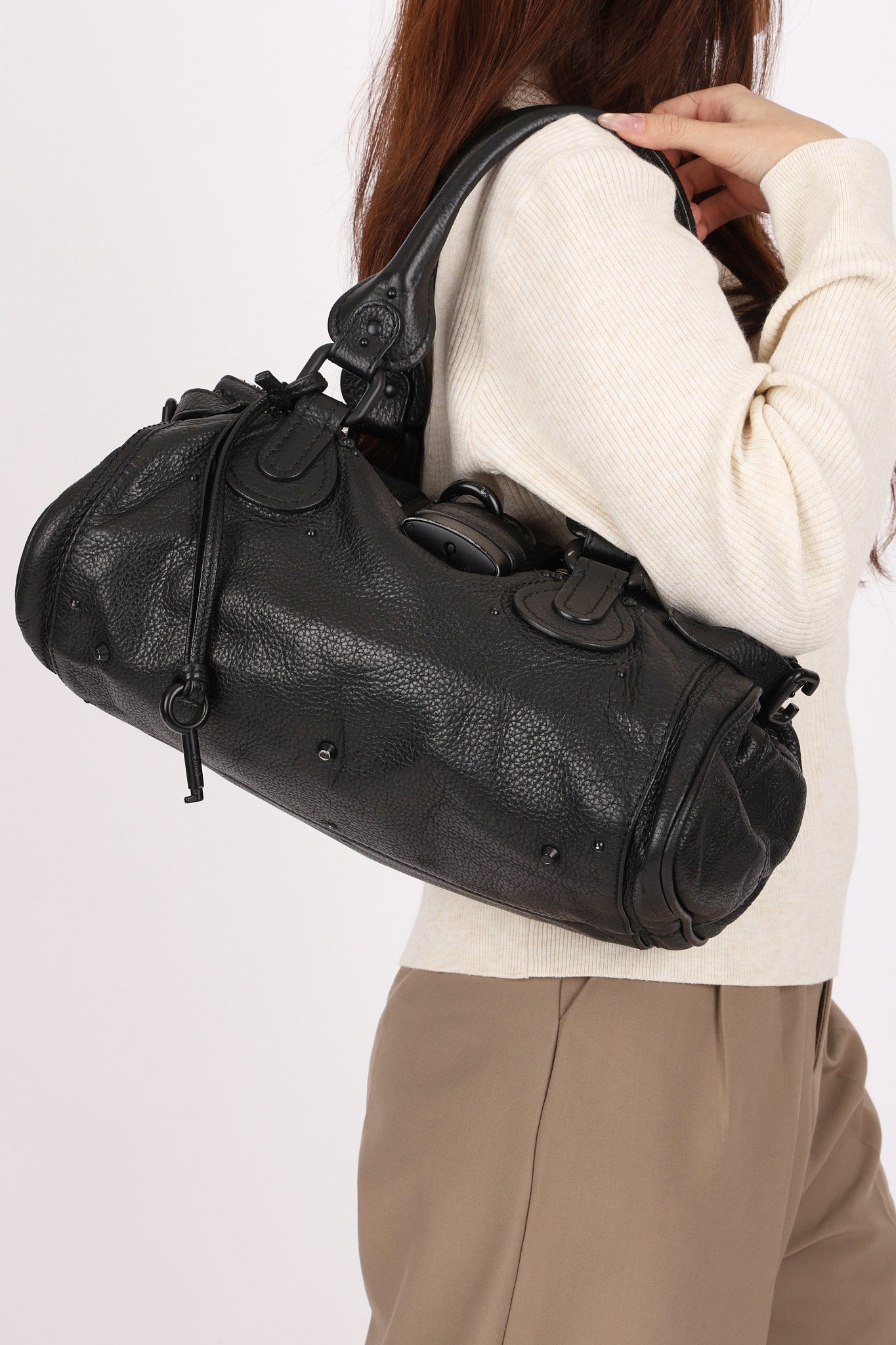 Chloe Medium Paddington Bag Black