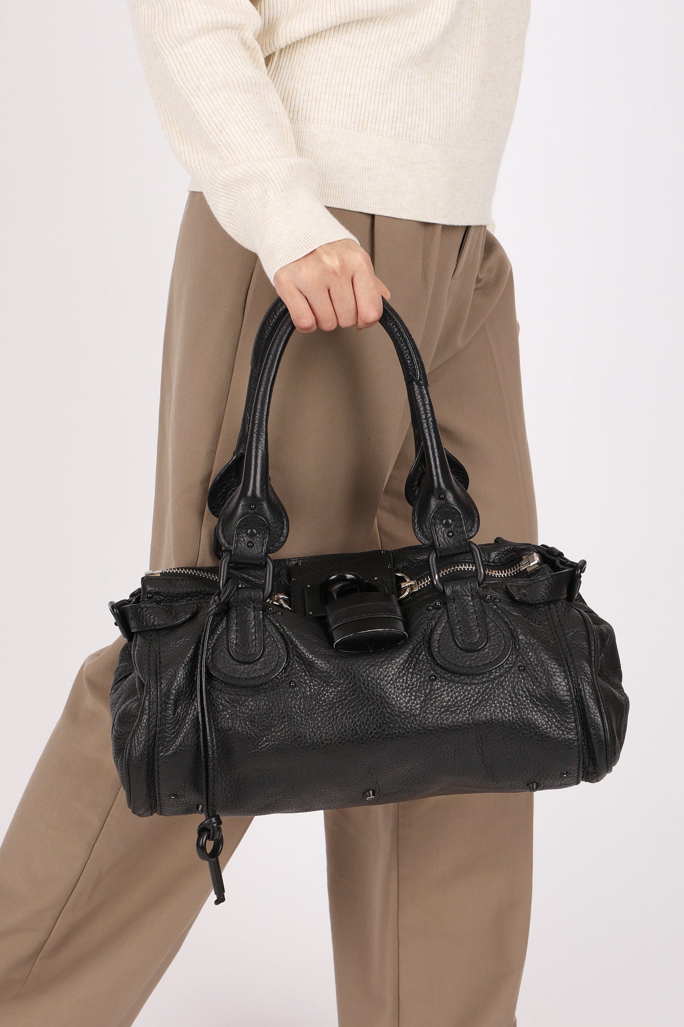 Chloe Medium Paddington Bag Black