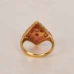 18K Ruby & Diamond Gold Ring