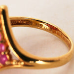 18K Ruby & Diamond Gold Ring