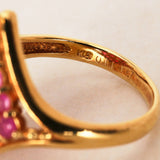18K Ruby & Diamond Gold Ring