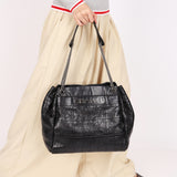 Chanel Large LAX Camera Bag Tote Black Calfskin 2007 SHW