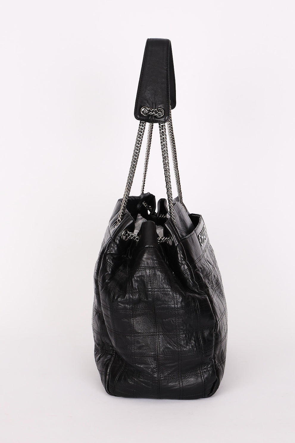 Chanel Large LAX Camera Bag Tote Black Calfskin 2007 SHW