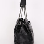 Chanel Large LAX Camera Bag Tote Black Calfskin 2007 SHW
