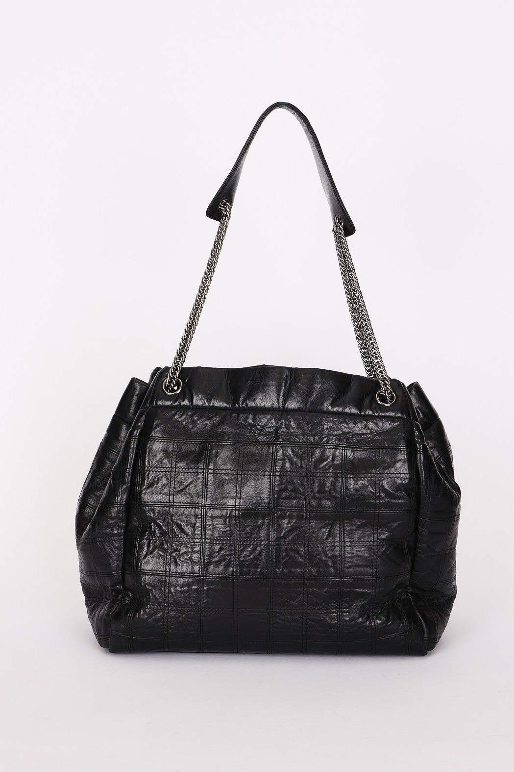 Chanel Large LAX Camera Bag Tote Black Calfskin 2007 SHW