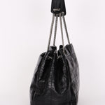 Chanel Large LAX Camera Bag Tote Black Calfskin 2007 SHW