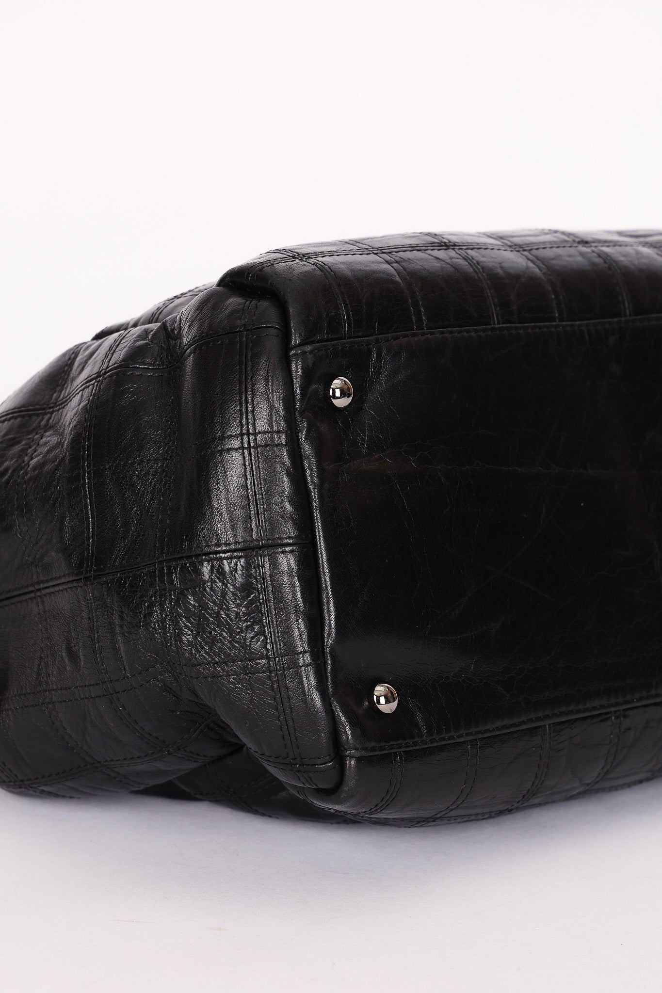 Chanel Large LAX Camera Bag Tote Black Calfskin 2007 SHW