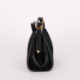 Gucci Kisslock Frame Mini Shoulder Bag Black Ponyhair