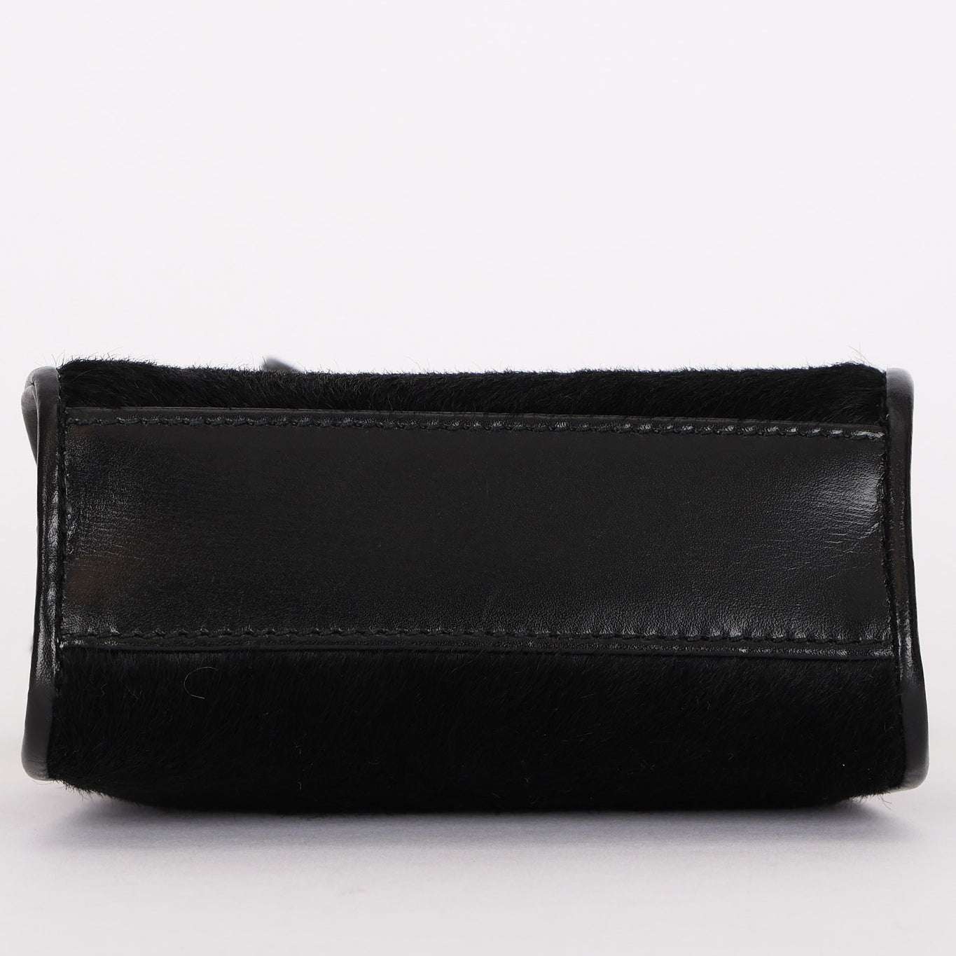 Gucci Kisslock Frame Mini Shoulder Bag Black Ponyhair