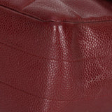 Chanel Jumbo Mademoiselle Single Flap Bordeaux Caviar 24K GP