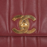 Chanel Jumbo Mademoiselle Single Flap Bordeaux Caviar 24K GP