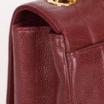 Chanel Jumbo Mademoiselle Single Flap Bordeaux Caviar 24K GP