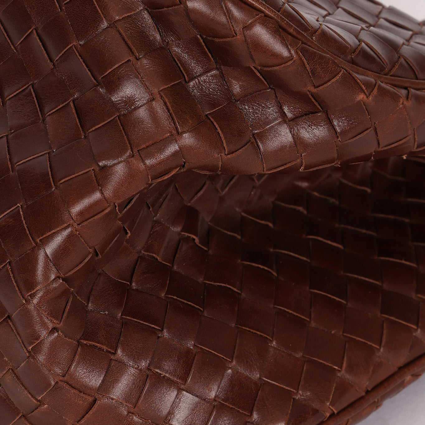 Bottega Veneta Intrecciato Top Handle Tote Brown