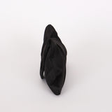 Chanel Envelope Flap Clutch Black Satin SHW