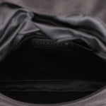 Chanel Envelope Flap Clutch Black Satin SHW