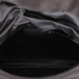 Chanel Envelope Flap Clutch Black Satin SHW