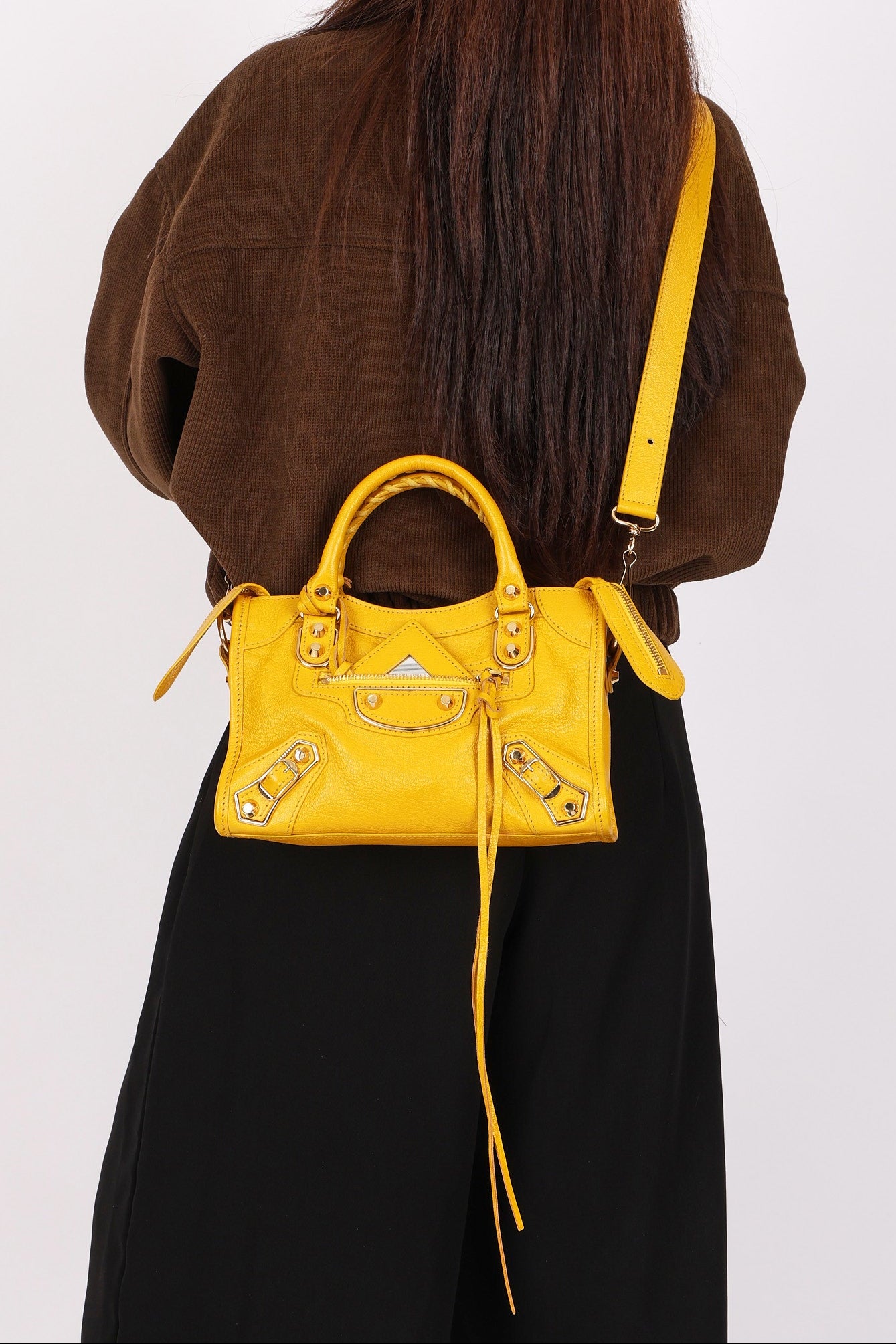 Balenciaga Mini City Bag Yellow