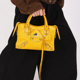 Balenciaga Mini City Edge Bag Mangue Chevre 2017