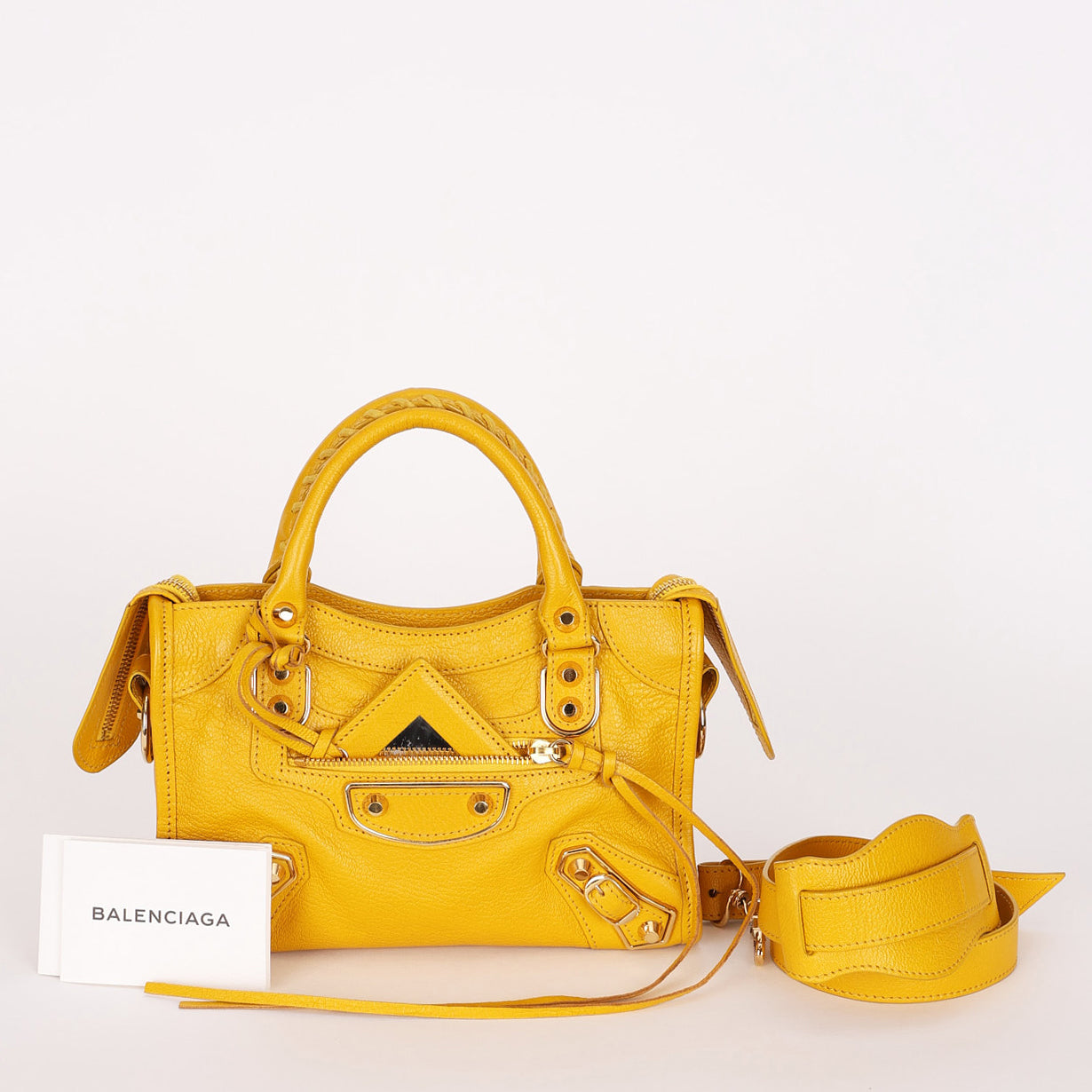 Balenciaga Mini City Edge Bag Mangue Chevre 2017