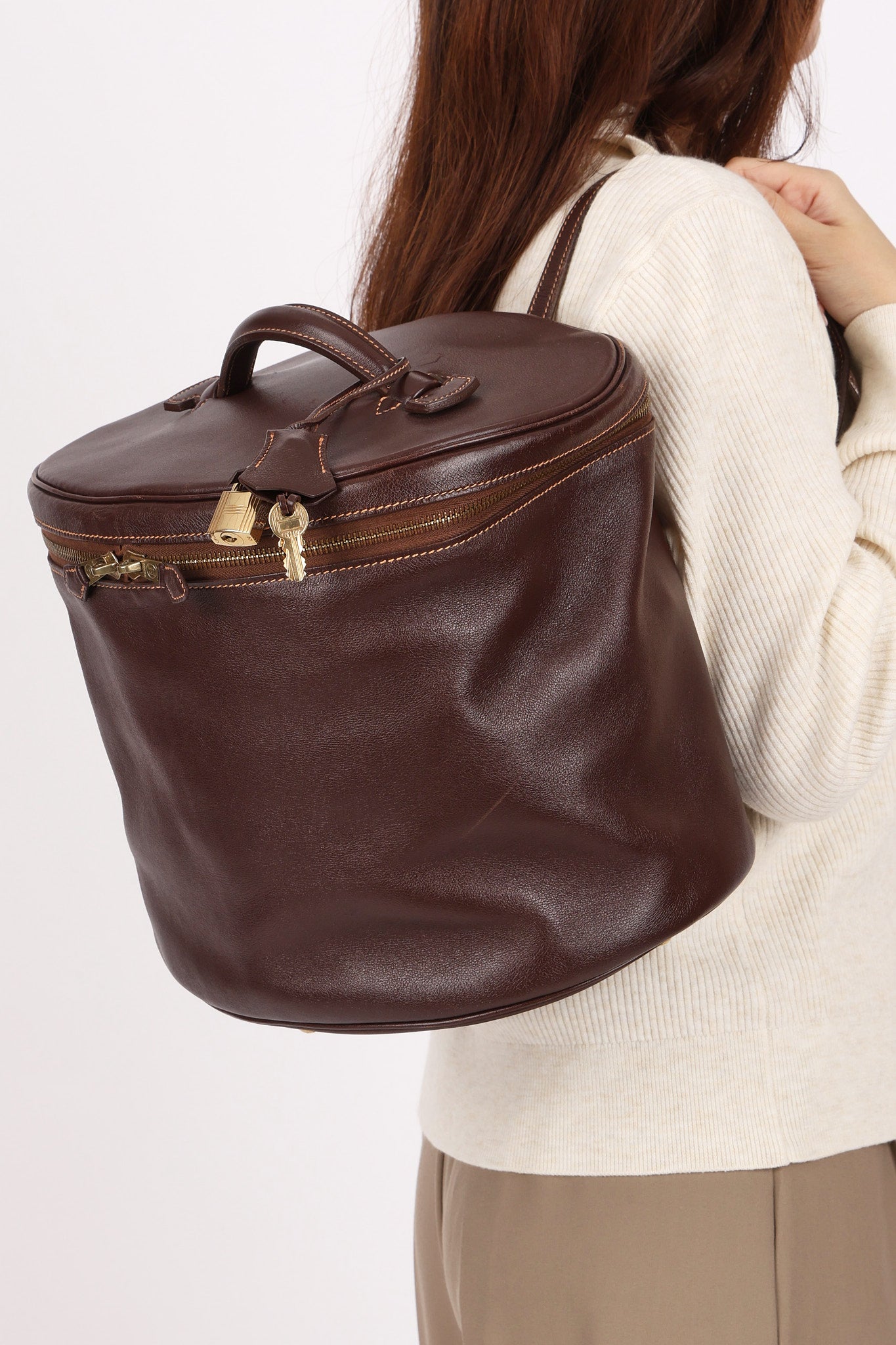 Hermès Intercity Victoria Travel Case (color + leather) GHW