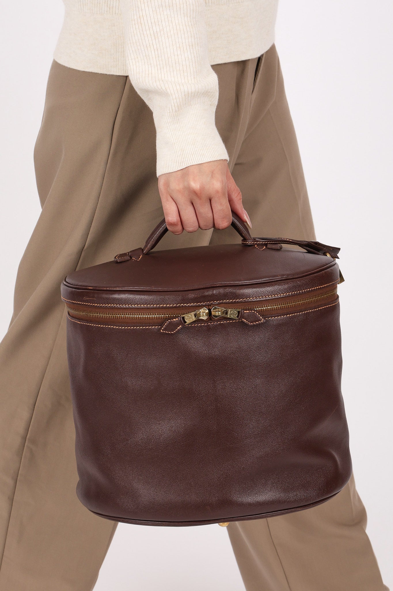 Hermès Intercity Victoria Travel Case (color + leather) GHW