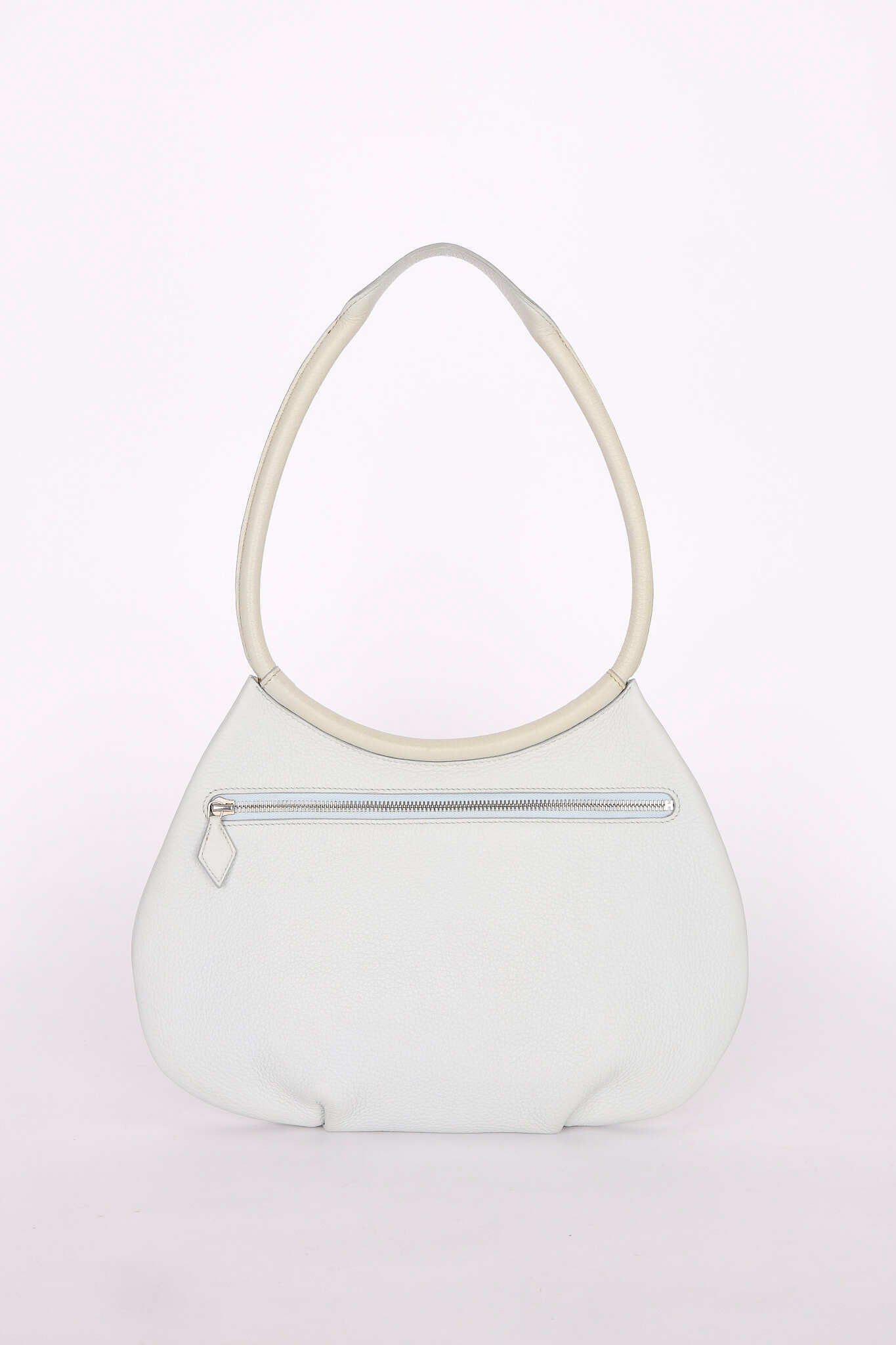 Hermès Cacahuete Bag Bleu Glacier Togo PHW 2002