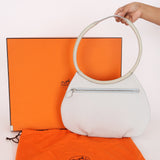 Hermès Cacahuete Bag Bleu Glacier Togo PHW 2002