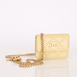 Chanel Mini Belt Bag Butter Yellow Lambskin AGHW