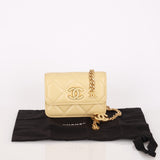 Chanel Mini Belt Bag Butter Yellow Lambskin AGHW